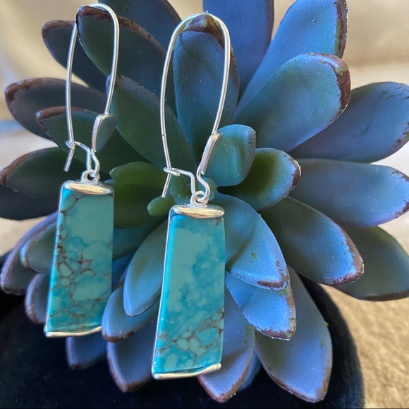 Robert Lee Morris Jewelry - Robert Lee Morris Silver, Turquoise-Look Earrings